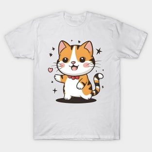 Dancing Cute Cat T-Shirt